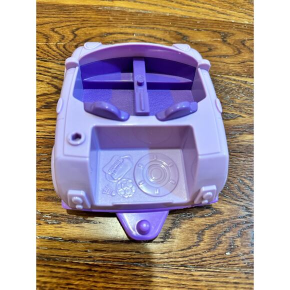 Fisher Price Little People Purple Car 2007 Convertible with Trailer Hitch Toy - Picture 7 of 9